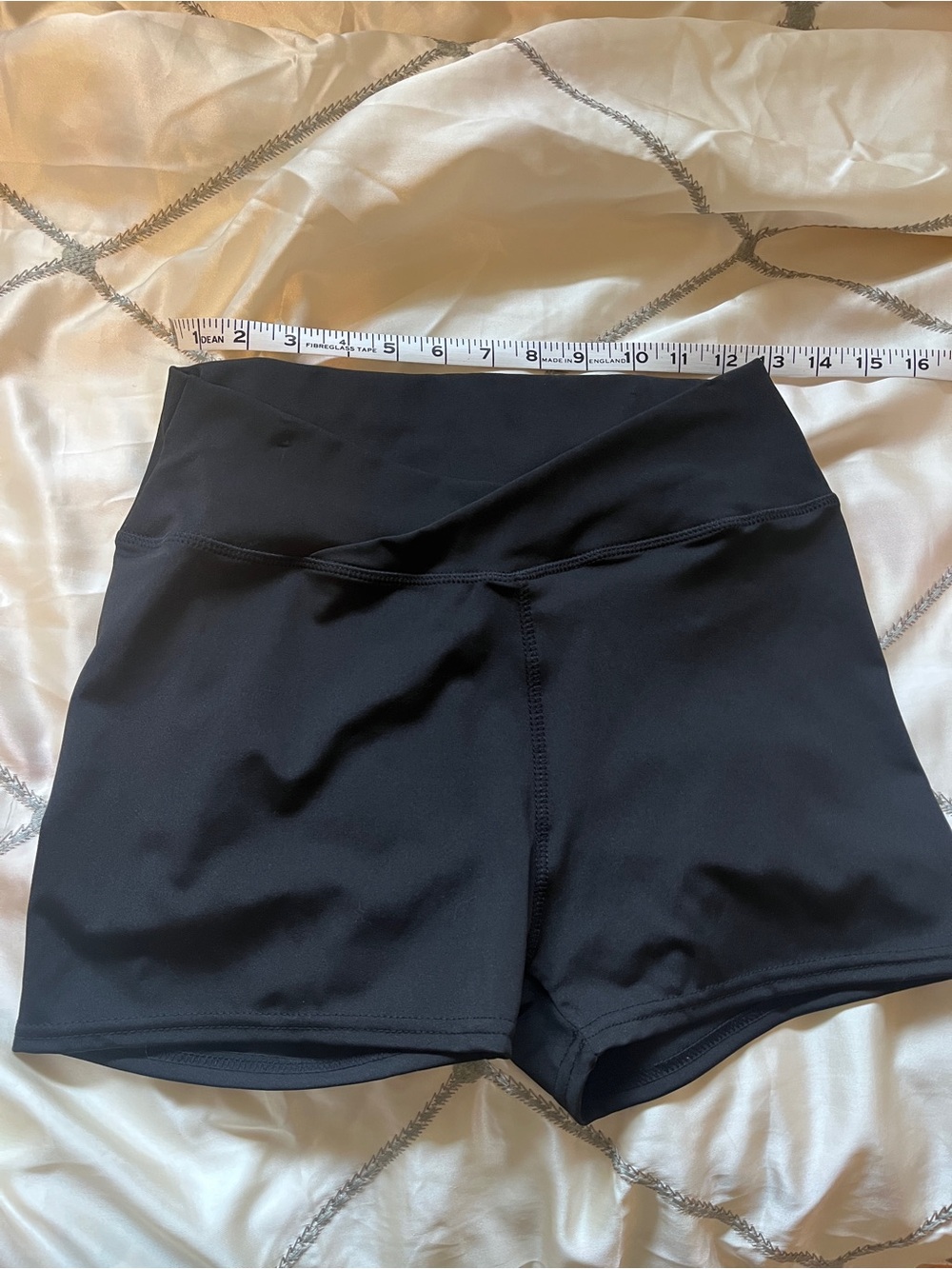 High-Waist Athletic Shorts Black